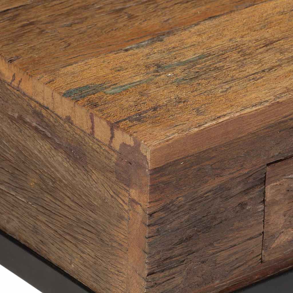 Mueble de TV madera maciza reciclada 110x30x46 cm