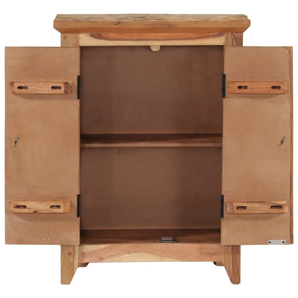 Aparador madera maciza acacia y reciclada 55x33x75 cm