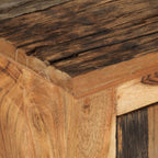 Aparador madera maciza acacia y reciclada 55x33x75 cm