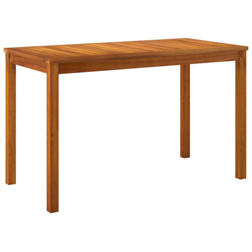 Solid acacia wood garden table 110x55x67 cm