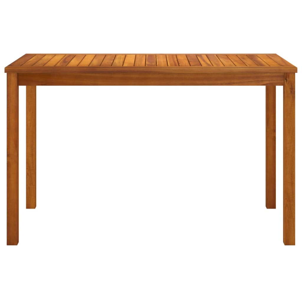 Mesa de jardín madera maciza de acacia 110x55x67 cm