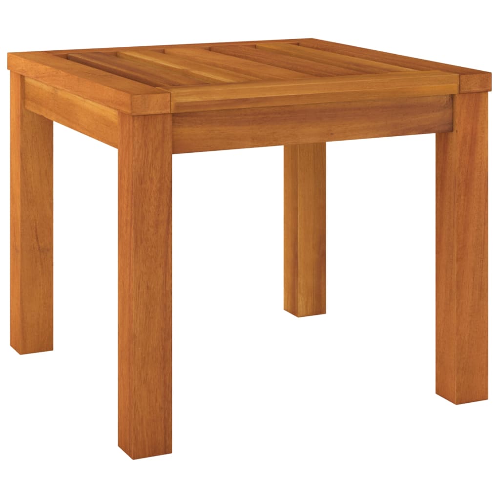 Taburetes de jardín con cojines 2 uds madera acacia 40x40x42 cm