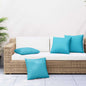 Scattered Cushions 4 pcs Turquoise 50 x 50 cm Polyester fabric