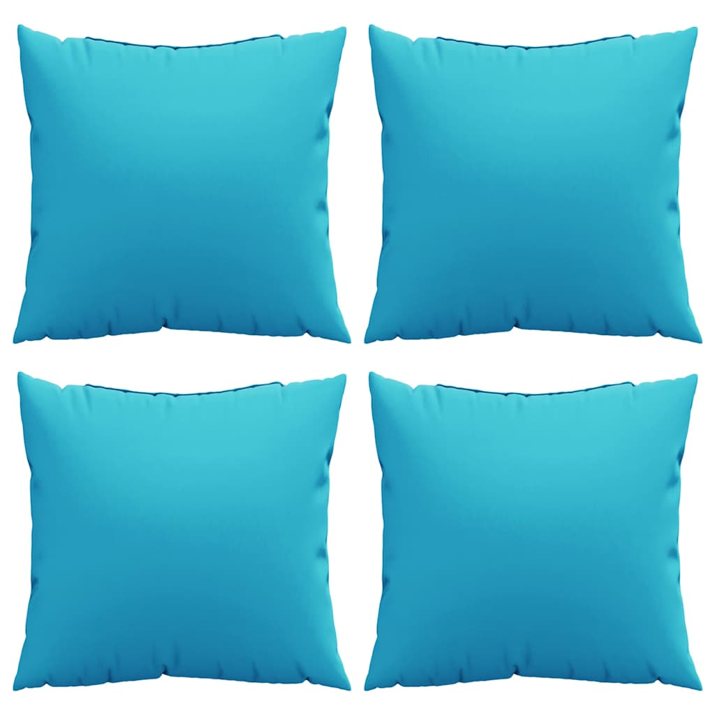 Cojines Esparcidos 4 pcs Tuquesa 50 x 50 cm Tela de poliéster