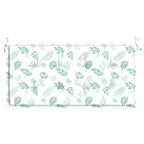 Cojín banco de jardín tela Oxford estampado hojas 100x50x3 cm