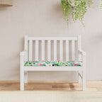 Cojín banco de jardín tela Oxford estampado hojas 100x50x3 cm