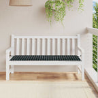 Cojín banco de jardín tela Oxford estampado hojas 100x50x3 cm