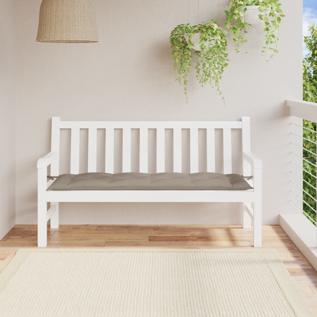 Cojín banco de jardín tela Oxford estampado hojas 150x50x7 cm