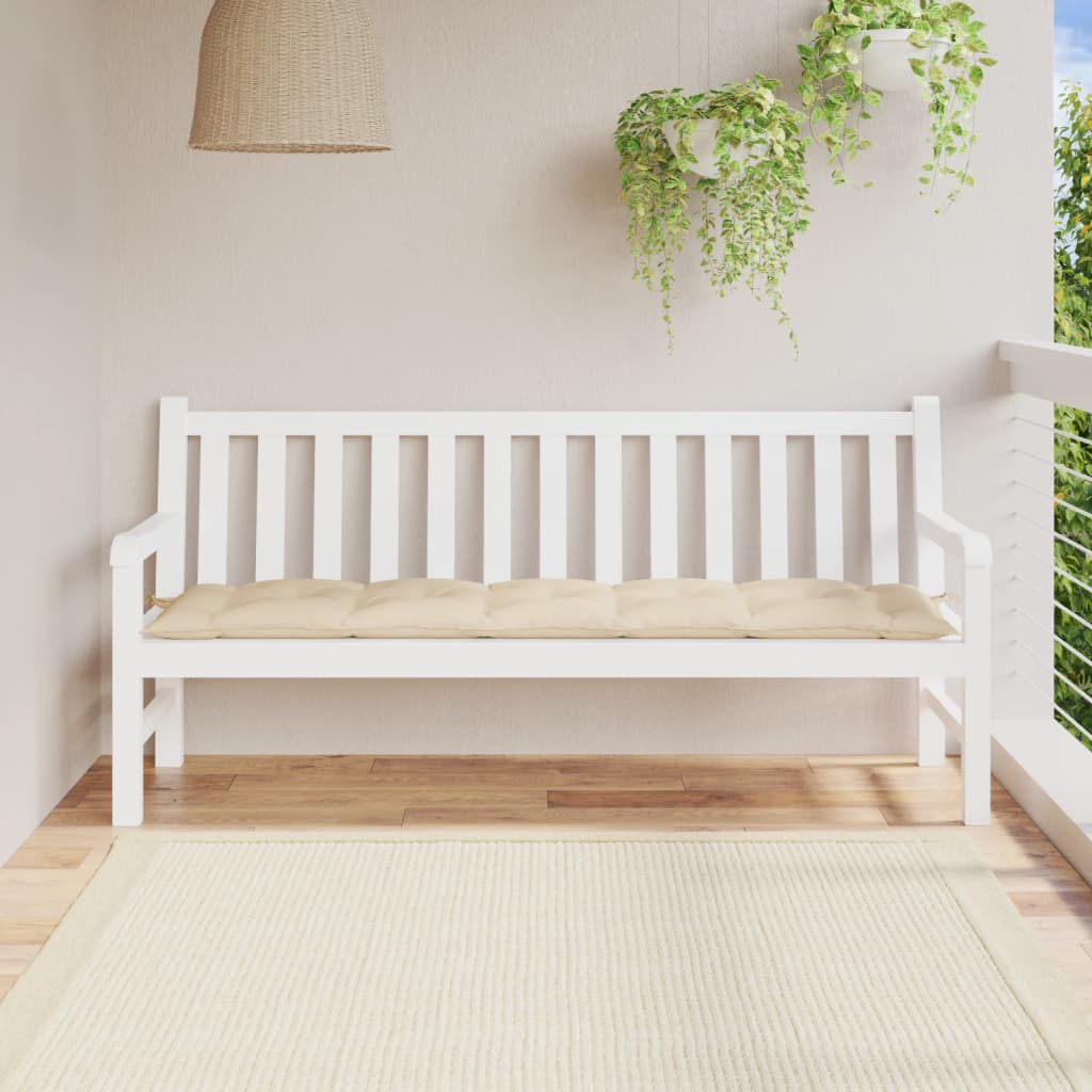 Cojín banco de jardín tela Oxford estampado hojas 150x50x7 cm