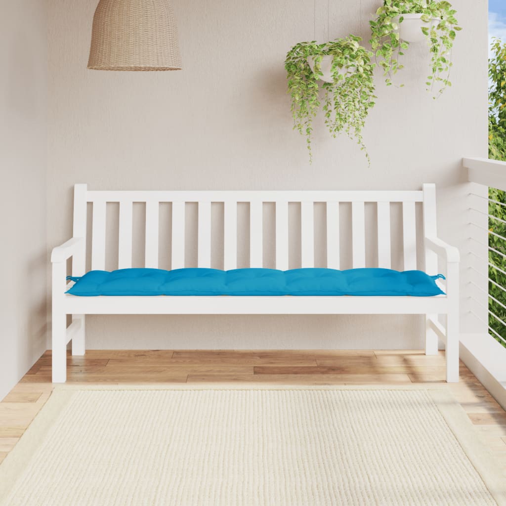 Cojín banco de jardín tela Oxford estampado hojas 150x50x7 cm