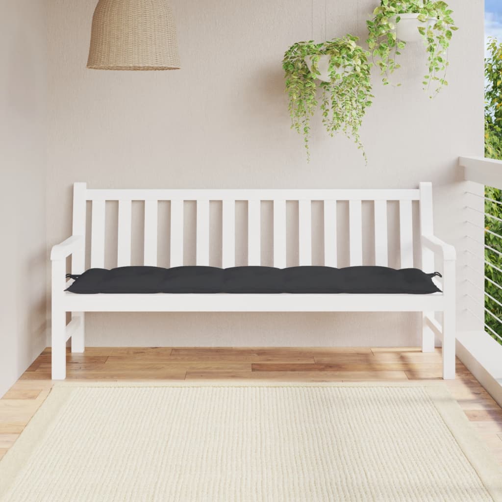 Cojín banco de jardín tela Oxford estampado hojas 150x50x7 cm