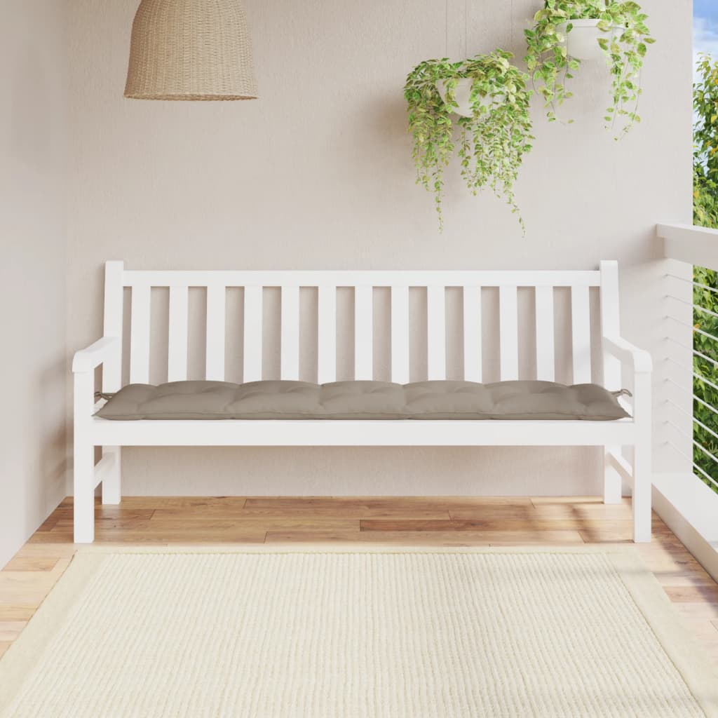 Cojín banco de jardín tela Oxford estampado hojas 150x50x7 cm