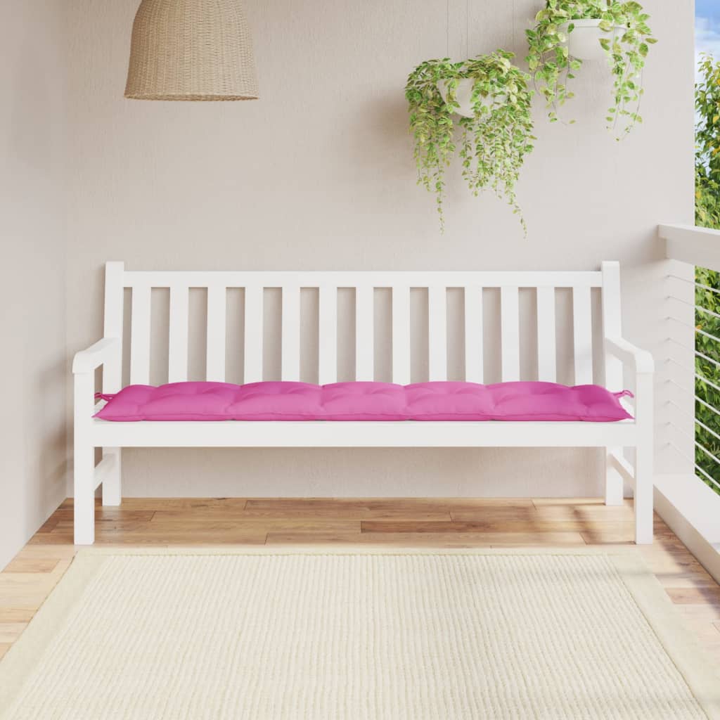 Cojín banco de jardín tela Oxford estampado hojas 100x50x3 cm