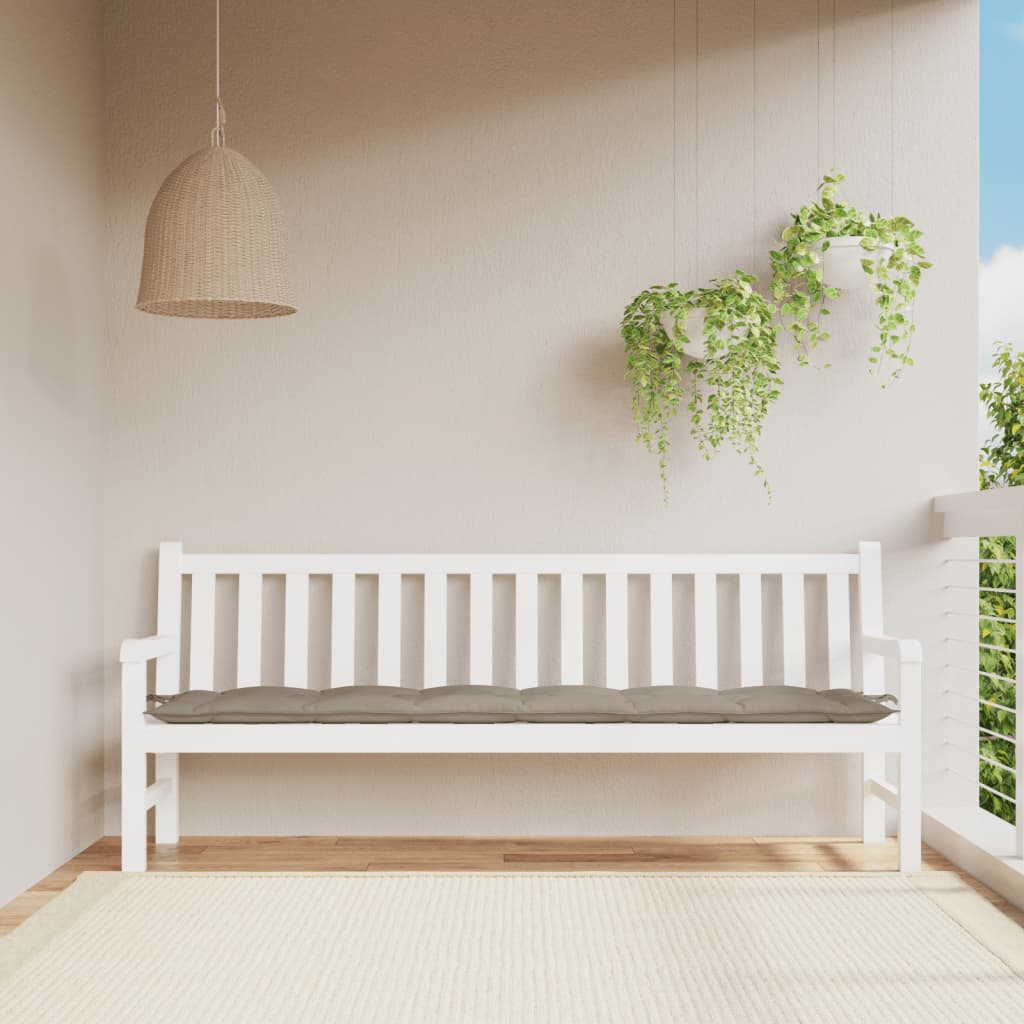 Cojín banco de jardín tela Oxford estampado hojas 150x50x7 cm