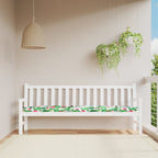 Cojín banco de jardín tela Oxford estampado hojas 100x50x3 cm