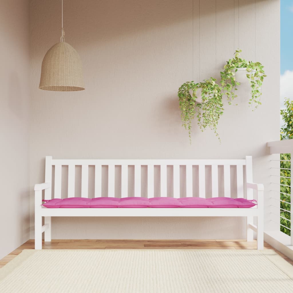 Cojín banco de jardín tela Oxford estampado hojas 100x50x3 cm