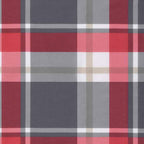 Cojines de sillas 2 pcs Cuadros Rojos 58 x 77 x 4,5 cm