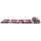 Cojines de sillas 2 pcs Cuadros Rojos 58 x 77 x 4,5 cm
