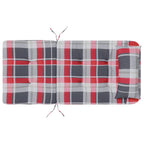 Cojines de sillas 2 pcs Cuadros Rojos 58 x 77 x 4,5 cm
