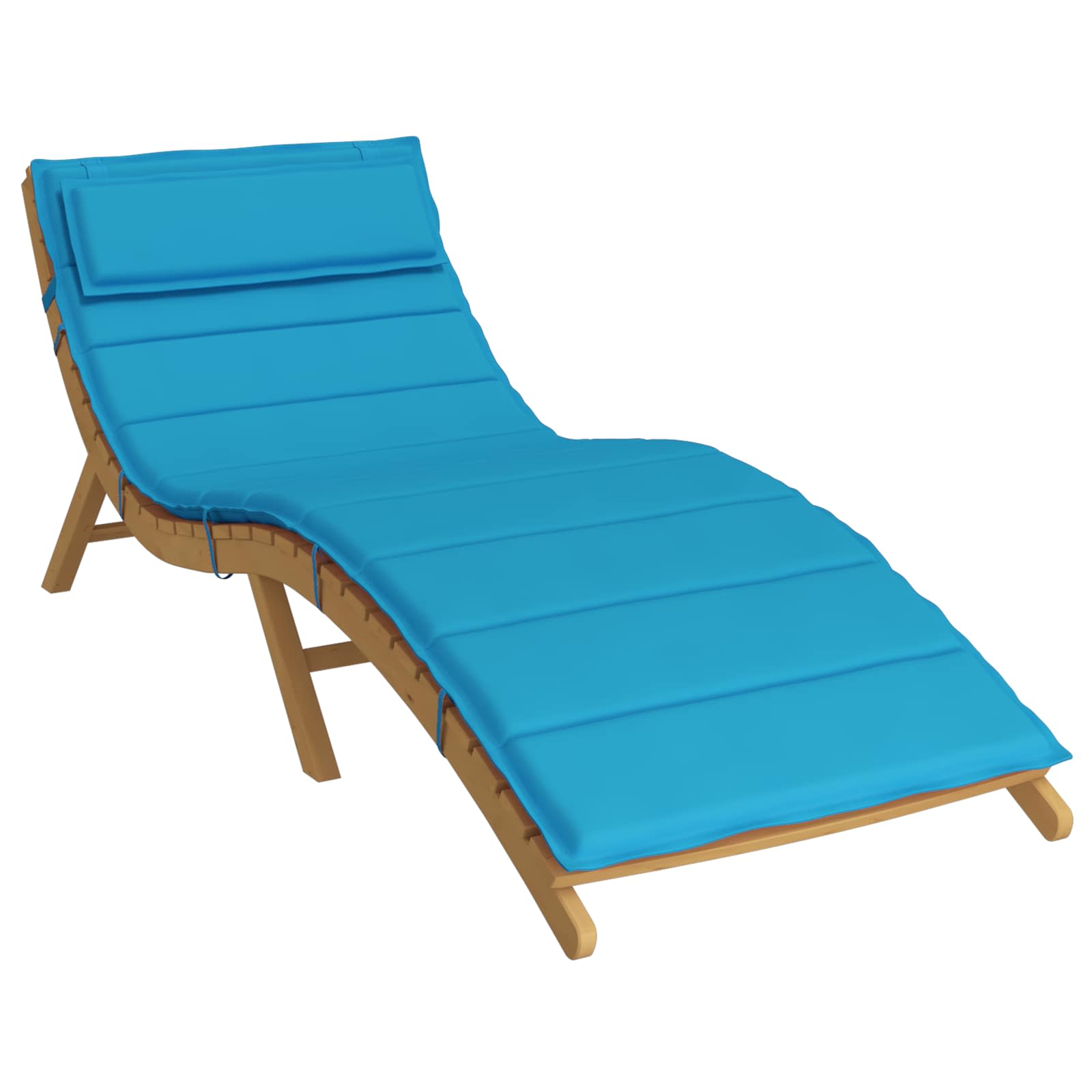 Cojín para tumbona de sol Azul claro 178 x 60 x 4 cm