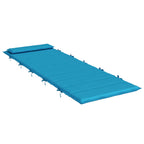 Cojín para tumbona de sol Azul claro 178 x 60 x 4 cm