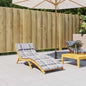Light blue sun lounger cushion 178 x 60 x 4 cm