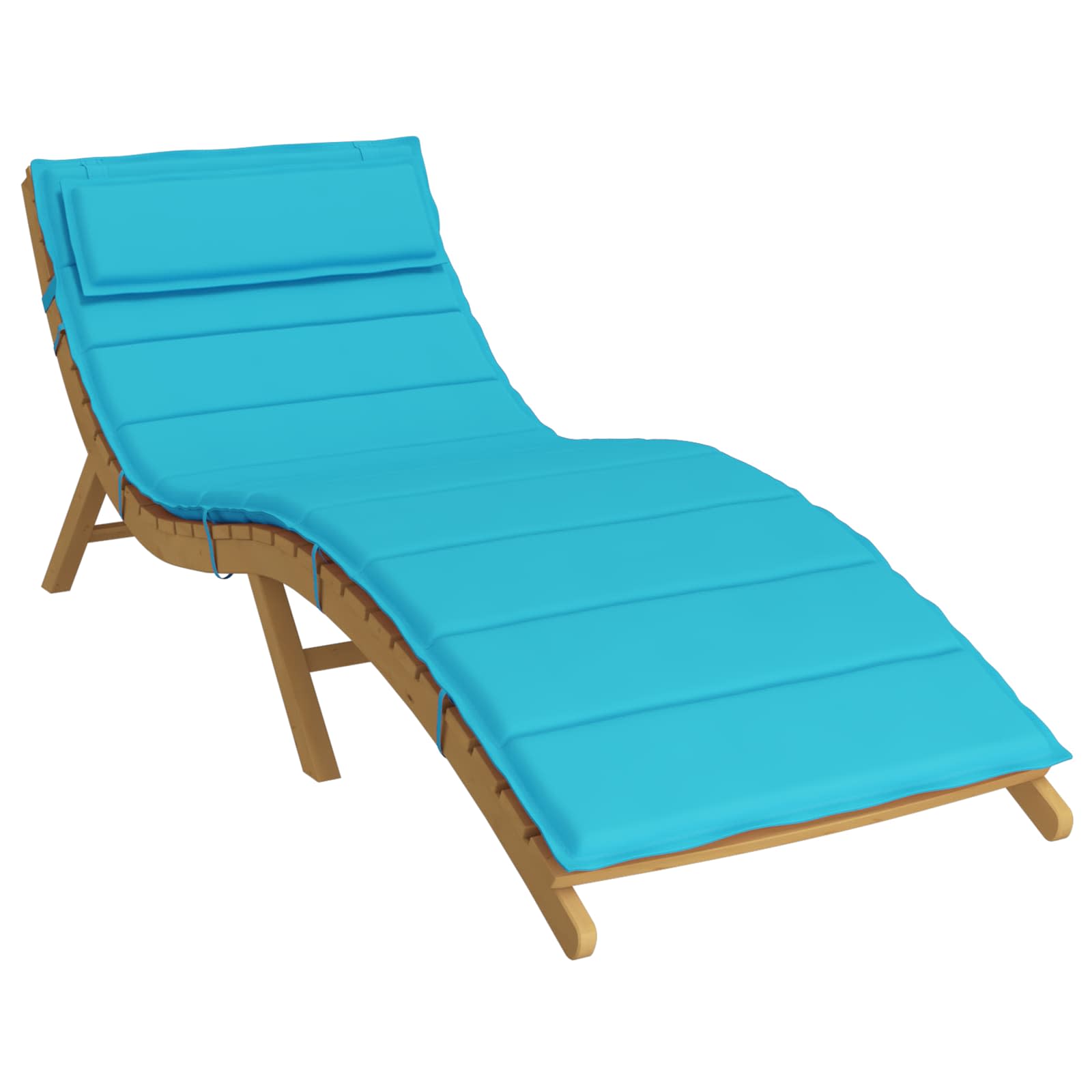 Cojín para tumbona de sol Azul claro 178 x 60 x 4 cm