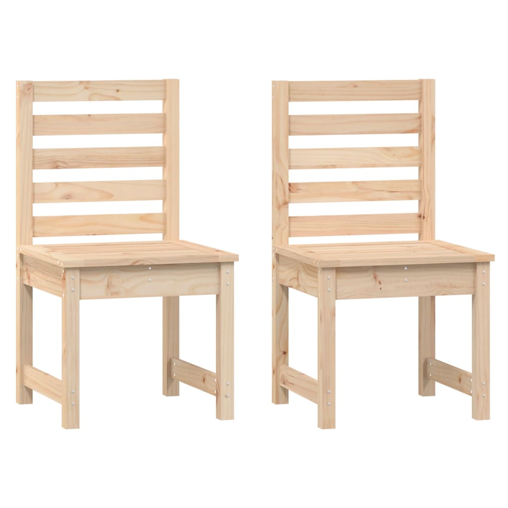 Mesa y sillas de jardín 3 piezas madera maciza de pino