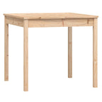 Mesa y sillas de jardín 3 piezas madera maciza de pino