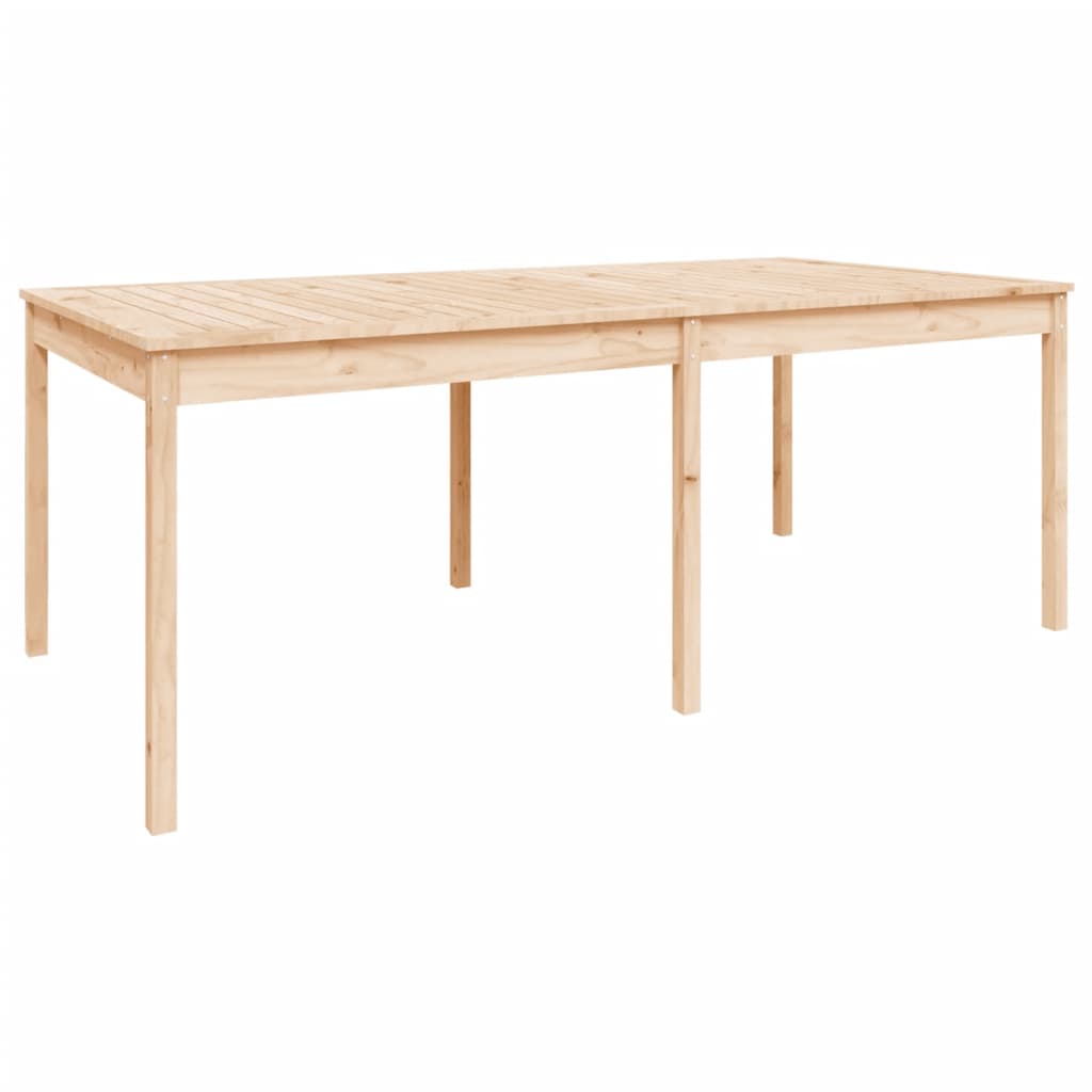 Juego de comedor de jardín 11 piezas madera maciza de pino