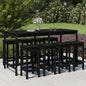 Juego de muebles de jardín 7 pzas madera maciza abeto Douglas