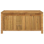 Caja de almacenaje de jardín bambú 110x52x55 cm