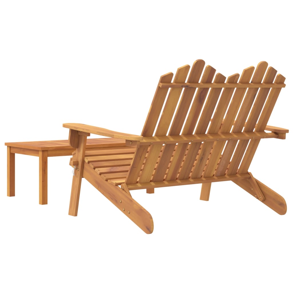 Juego de muebles de jardín Adirondack 2 piezas madera acacia