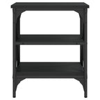 Mesas auxiliares 2 uds madera contrachapada negro 40x42x50 cm