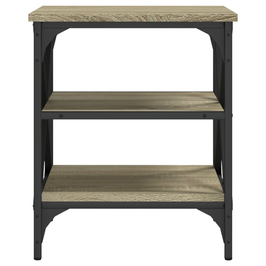 Mesa auxiliar madera contrachapada roble Sonoma 40x42x50 cm