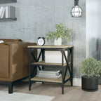 Mesa auxiliar madera contrachapada roble Sonoma 40x42x50 cm