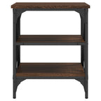 Mesas auxiliares 2 uds madera color marrón roble 40x42x50 cm