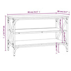 Mueble para TV madera contrachapada gris Sonoma 80x40x50 cm