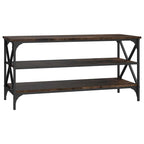 Mueble para TV madera contrachapada roble ahumado 100x40x50 cm
