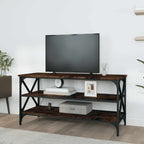 Mueble para TV madera contrachapada roble ahumado 100x40x50 cm