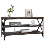 Mueble para TV madera contrachapada roble ahumado 100x40x50 cm