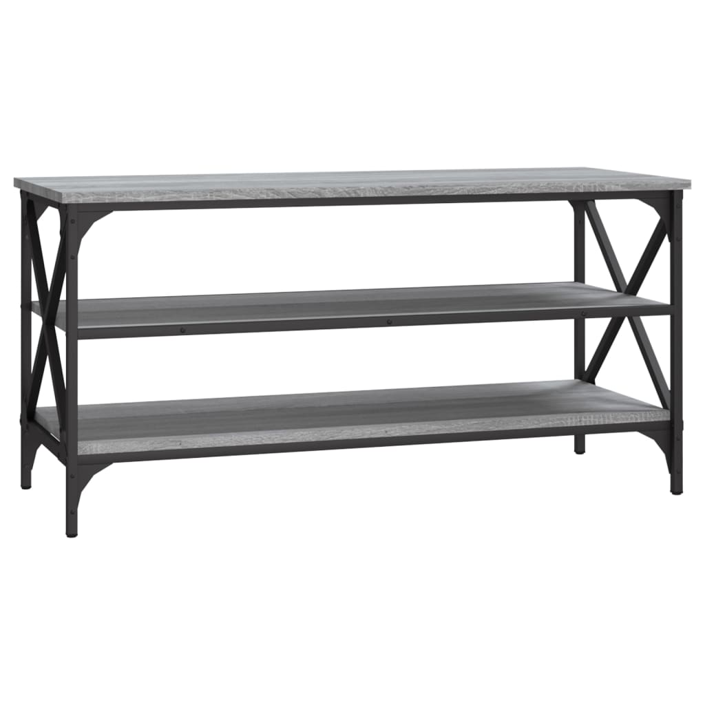 Mueble de TV madera contrachapada gris Sonoma 100x40x50 cm