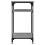 Mesa auxiliar madera contrachapada gris Sonoma 40x30x75 cm