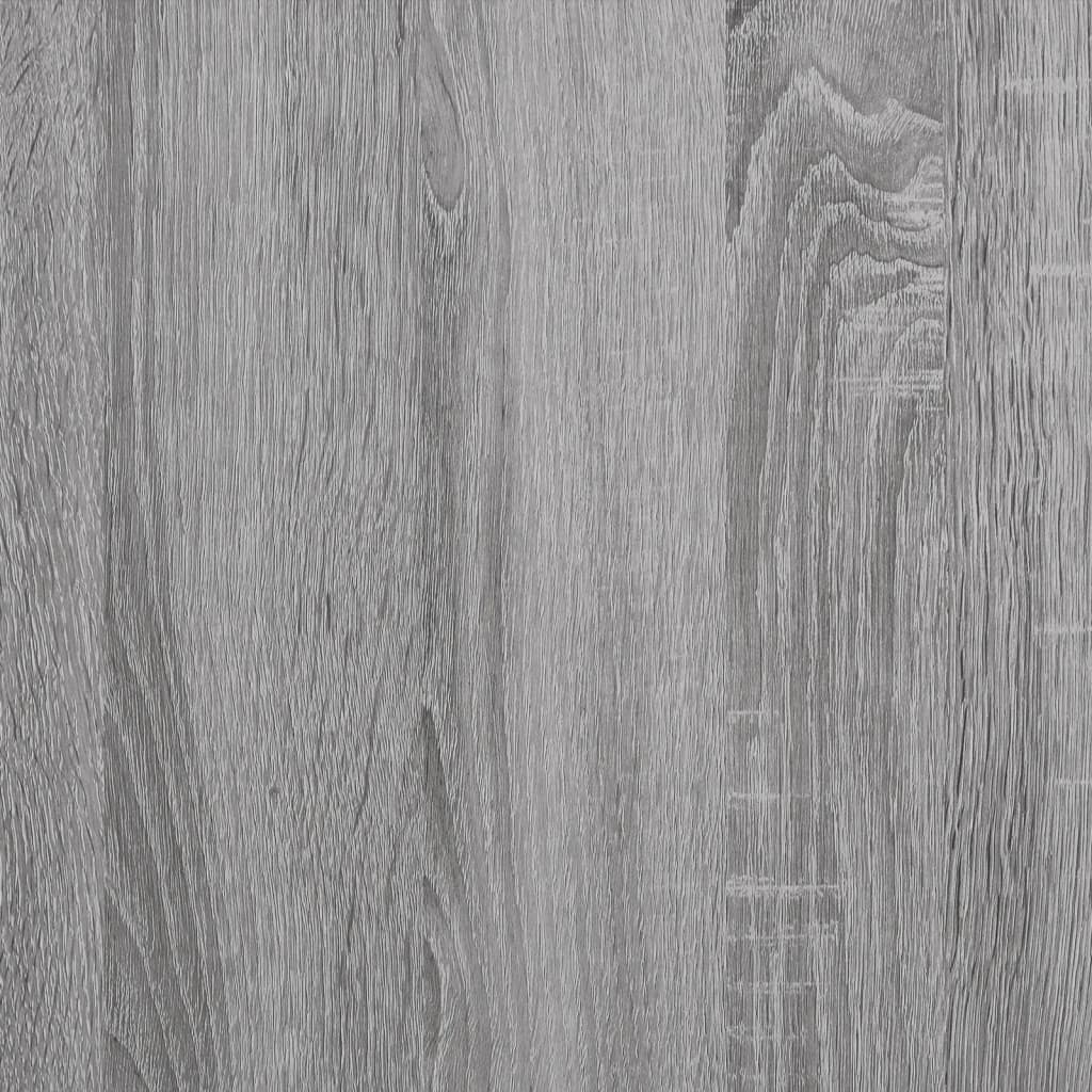 Mesa auxiliar madera contrachapada gris Sonoma 40x30x75 cm