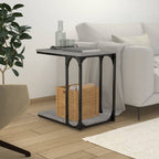 Mesa auxiliar madera contrachapada blanco 50x46x50 cm