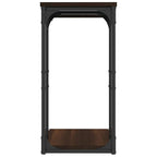 Mesa auxiliar madera contrachapada marrón roble 40x30x60 cm