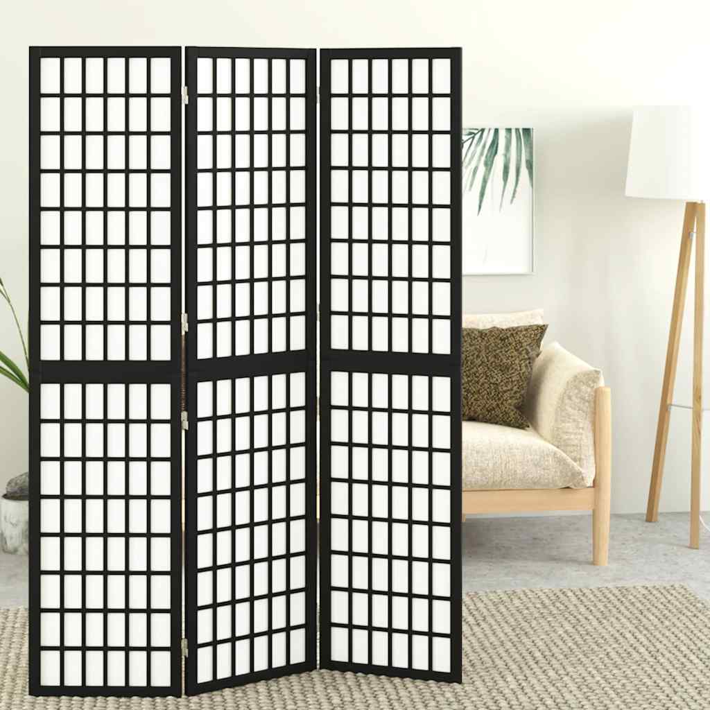 Biombo plegable con 3 paneles estilo japonés 120x170 cm