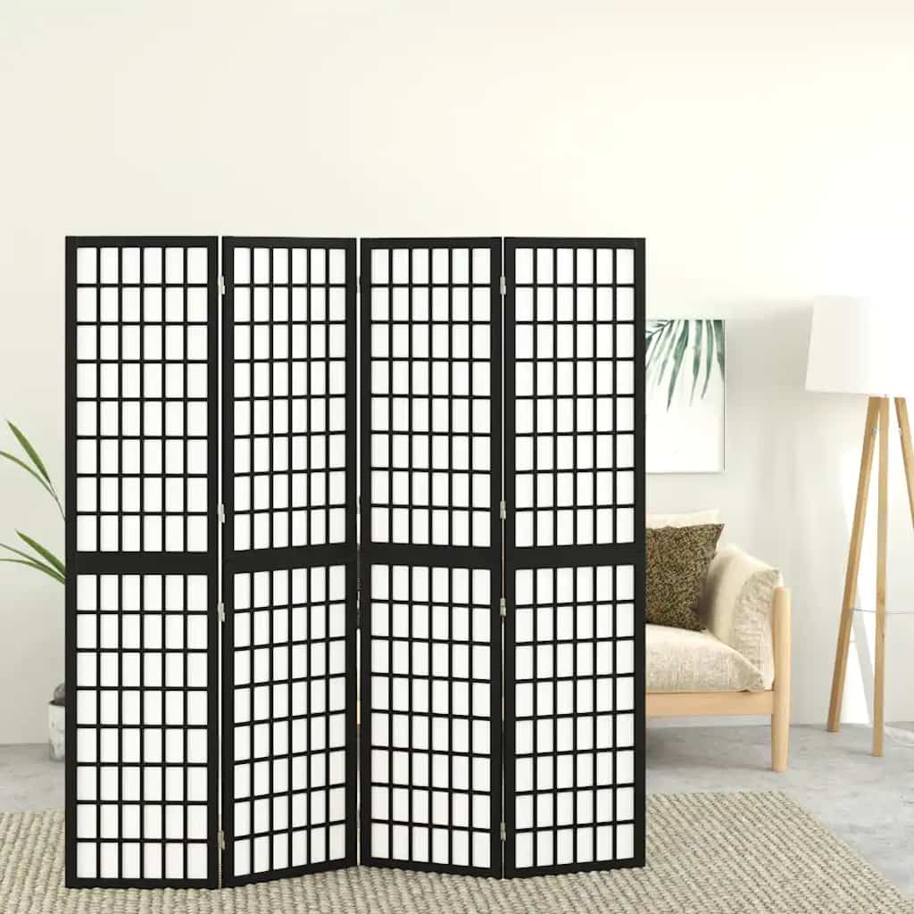 Biombo plegable con 3 paneles estilo japonés 120x170 cm