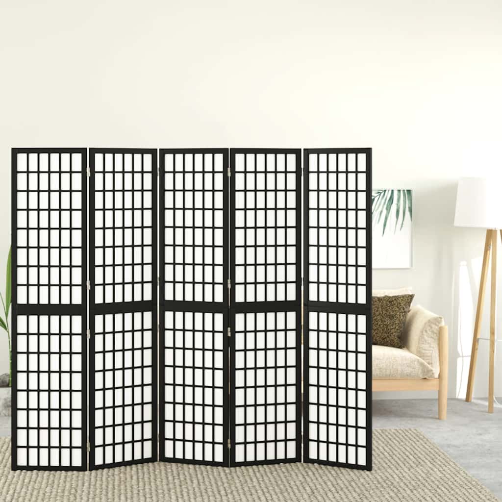 Biombo plegable con 3 paneles estilo japonés 120x170 cm