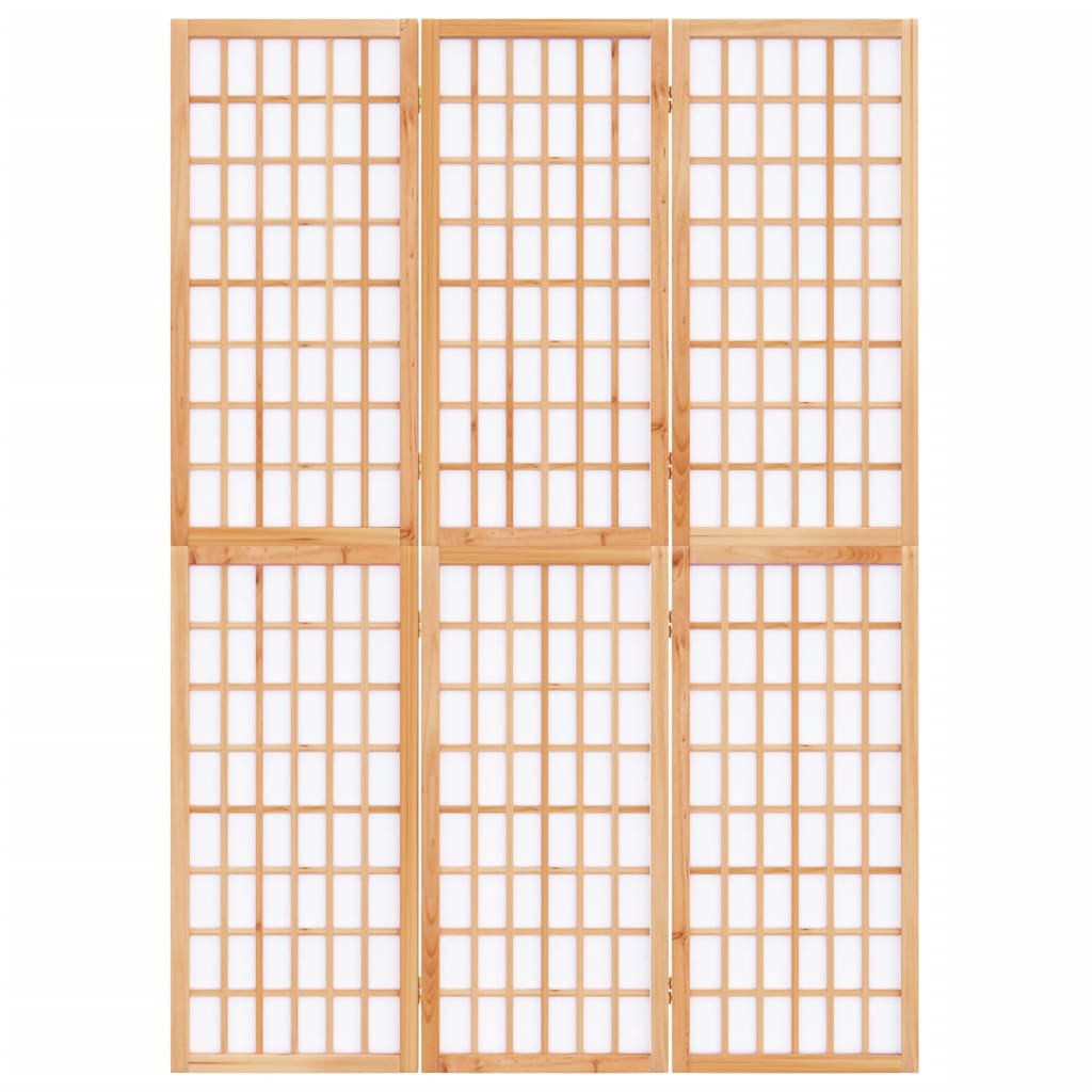Biombo plegable con 3 paneles estilo japonés 120x170 cm